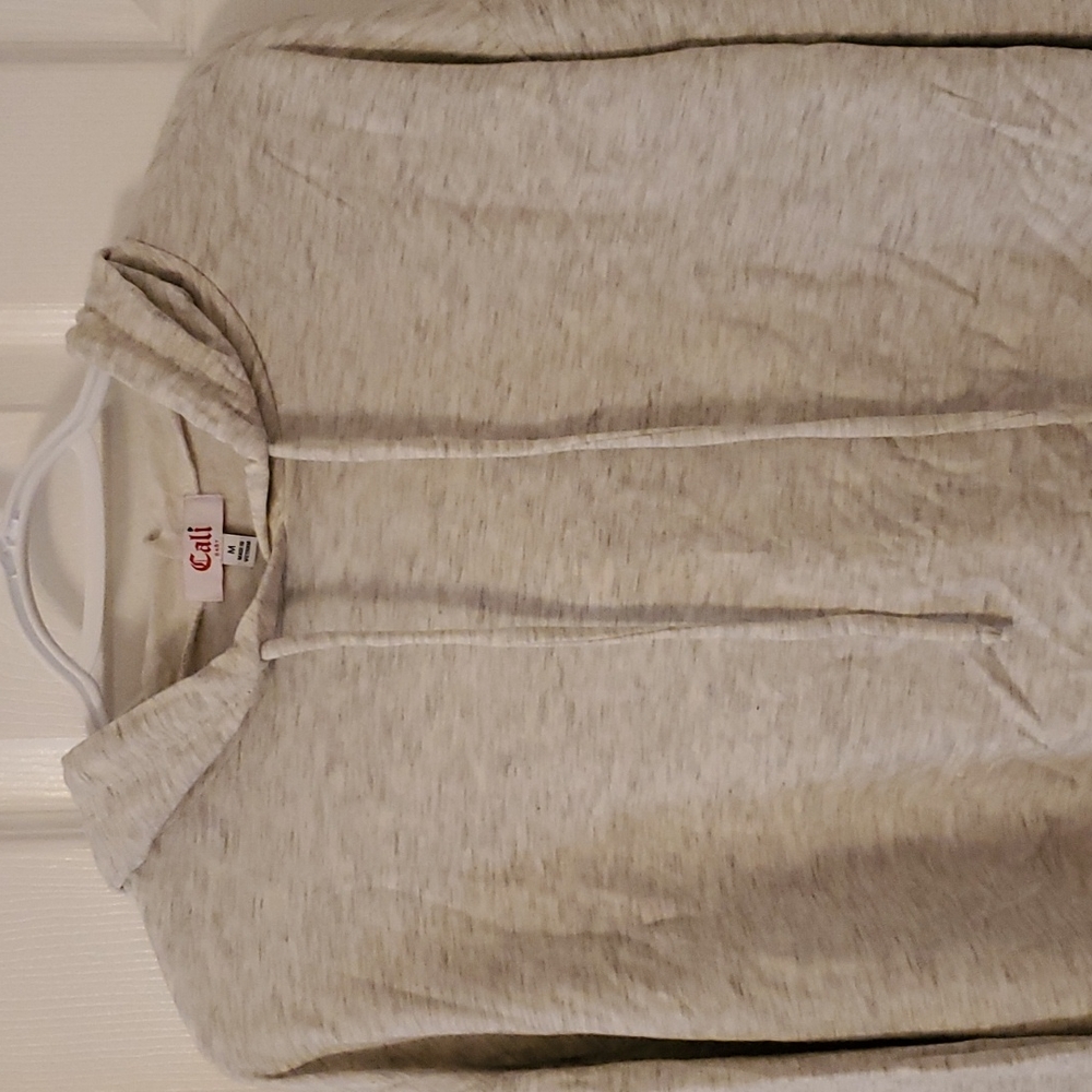 Gray Cropped Sweatshirt
